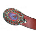 Belt with Small Semi Precious Stone Set Buckle